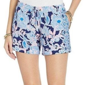 Lilly Pulitzer Katia High Tide Navy Shorts Medium